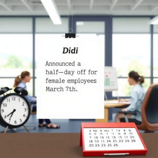 滴滴公司为女性员工提供半天福利假及特别礼物(图3)