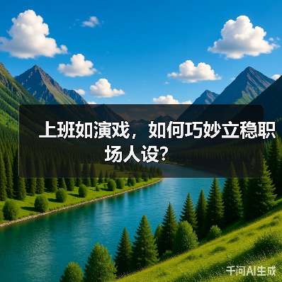 上班如演戏,如何巧妙立稳职场人设?(图4) 上班如演戏,如何巧妙立稳职场人设?(图4)
