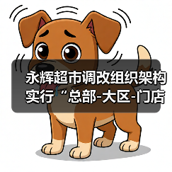 永辉超市调改组织架构 实行“总部-大区-门店”三层管理（图1）