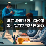 年薪均值15万+岗位来啦,就在7月26日领秀招聘会(图3) 年薪均值15万+岗位来啦,就在7月26日领秀招聘会(图3)