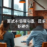 面试不懂得沟通,是求职硬伤(图1) 面试不懂得沟通,是求职硬伤(图1)