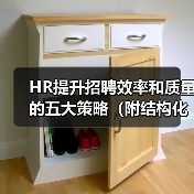HR提升招聘效率和质量的五大策略(附结构化面试题库)(图4) HR提升招聘效率和质量的五大策略(附结构化面试题库)(图4)