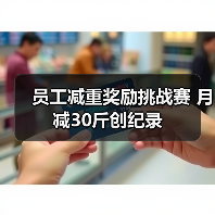 员工减重奖励挑战赛 月减30斤创纪录（图4）