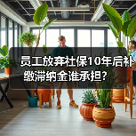 员工放弃社保10年后补缴滞纳金谁承担？（图4）