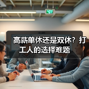 高薪单休还是双休？打工人的选择难题（图1）