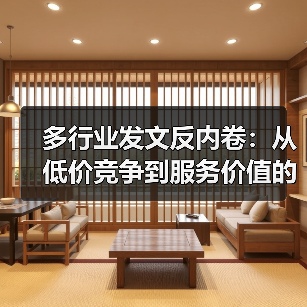多行业发文反内卷：从低价竞争到服务价值的突围路径（图1）