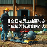 非全日制员工能否与多个单位签劳动合同？人社部权威解读（图1）