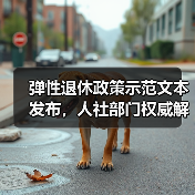 弹性退休政策示范文本发布，人社部门权威解读（图1）