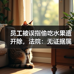 员工被误指偷吃水果遭开除，法院：无证据属侵权？（图4）