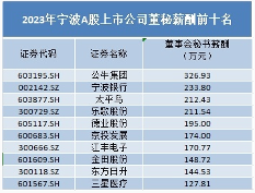 宁波上市公司高管薪酬霸榜：光伏领跑，电力设备汽车涨薪明显(图2)